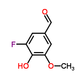 3-Fluoro-4-hydroxy-5-methoxybenzaldehyde structure
