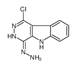 3,5-Dihydro-1-chloro-4H-pyridazino(4,5-B)indol-4-one hydrazone Structure