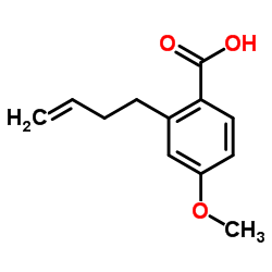 2-(3-Buten-1-yl)-4-methoxybenzoic acid Structure