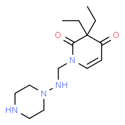 N-aminomethylpiperazine 3,3-diethyl-2,4-pyridinedione结构式