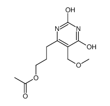3-[5-(methoxymethyl)-2,4-dioxo-1H-pyrimidin-6-yl]propyl acetate结构式