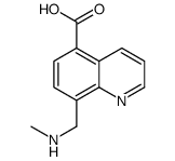 8-(methylaminomethyl)quinoline-5-carboxylic acid结构式