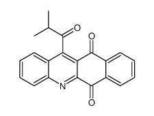 12-(2-methylpropanoyl)benzo[b]acridine-6,11-dione结构式