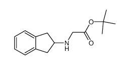 2-(Indan-2-ylamino)acetic acid tert-butyl ester结构式