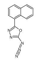 2-(1-naphthyl)-5-azido-1,3,4-oxadiazole结构式