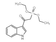 [2-(吲哚-3-基)-2-氧代乙基]膦酸二乙酯结构式