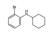 2-溴-N-环己基苯胺结构式