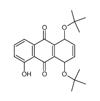 1,4-di-tert-butoxy-1,4-dihydro-5-hydroxy-9,10-anthraquinone结构式