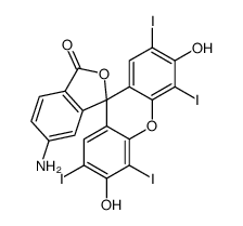 6-氨基四碘荧光素结构式