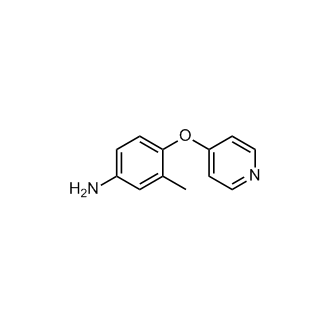 3-甲基-4-(吡啶-4-氧基)苯胺结构式