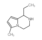 1-乙基-6-甲基-1,2,3,4-四氢吡咯并[1,2-a]吡嗪结构式