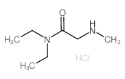 N,N-DIETHYL-2-METHYLAMINO-ACETAMIDE HCL结构式