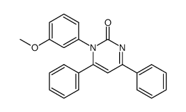 1-(m-methoxyphenyl)-4,6-diphenylpyrimidin-2(1H)-one Structure