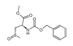 N-(benzyloxycarbonyl)-(S)-S-methyl-S-oxo-L-cysteine methyl ester Structure
