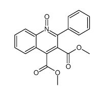 dimethyl 1-oxido-2-phenylquinolin-1-ium-3,4-dicarboxylate结构式