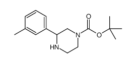 tert-butyl 3-(3-methylphenyl)piperazine-1-carboxylate结构式
