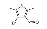 4-Bromo-2,5-dimethyl-thiophene-3-carbaldehyde结构式