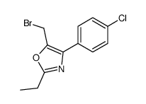 5-(bromomethyl)-4-(4-chlorophenyl)-2-ethyl-1,3-oxazole Structure