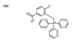 (5-carboxy-2-fluorophenyl)methyl-triphenylphosphanium,bromide Structure