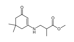 N-(5,5-dimethyl-3-oxocyclohex-1-enyl)-2-methyl-β-alanine methyl ester Structure