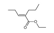 (E,Z) 2-Propyl-2-pentenoic Acid Ethyl Ester结构式