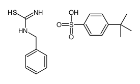 benzylthiourea,4-tert-butylbenzenesulfonic acid Structure