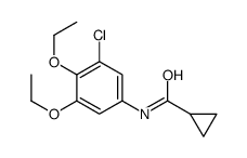 N-(3-chloro-4,5-diethoxyphenyl)cyclopropanecarboxamide结构式
