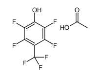 acetic acid,2,3,5,6-tetrafluoro-4-(trifluoromethyl)phenol Structure