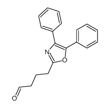 2-(4-oxobutyl)-4,5-diphenyloxazole结构式