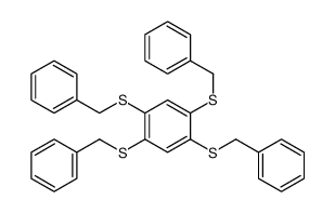 1,2,4,5-tetrakis(benzylsulfanyl)benzene Structure