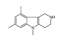 5,7,9-trimethyl-1,2,3,4-tetrahydropyrido[4,3-b]indole Structure