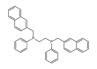 naphthalen-2-ylmethyl-[2-[naphthalen-2-ylmethyl(phenyl)phosphanyl]ethyl]-phenylphosphane Structure