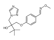 1-[4-[(E)-methoxyiminomethyl]phenoxy]-3,3-dimethyl-2-(1,2,4-triazol-1-ylmethyl)butan-2-ol结构式