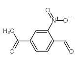 4-乙酰基-2-硝基苯甲醛结构式