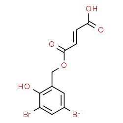 mono(3,5-dibromosalicyl)fumarate结构式