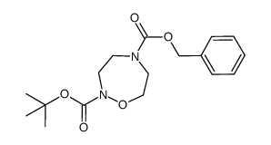 5-benzyl 2-(tert-butyl) 1,2,5-oxadiazepane-2,5-dicarboxylate Structure