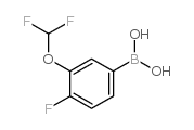 3-二氟甲氧基-4-氟苯硼酸 (含不同量的酸酐)结构式