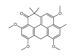 3,5,7,10-tetramethoxy-1,1,9-trimethyl-6H-benzo(cd)pyrene-2(1H)-one结构式