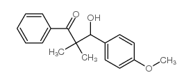 3-hydroxy-3-(4-methoxyphenyl)-2,2-dimethyl-1-phenylpropan-1-one结构式