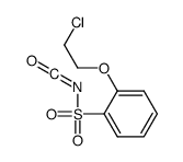 邻-(Β-氯乙氧基)-苯磺酰基异氰酸酯结构式
