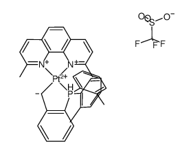 [Pt(2,9-dimethyl-1,10-phenanthroline)(P(o-tolyl)2-Ph-CH2-κC,P)]CF3SO3 Structure
