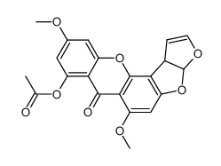 O-Acetyl-6-methoxy-sterigmatocystin Structure