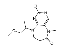 10-chloro-2-(1-methoxypropan-2-yl)-6-methyl-2,6,9,11-tetrazabicyclo[5.4.0]undeca-7,9,11-trien-5-one Structure