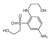 2-[4-amino-2-(2-hydroxyethylsulfonyl)anilino]ethanol Structure