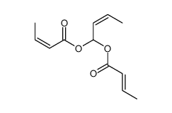 [(E)-1-[(E)-but-2-enoyl]oxybut-2-enyl] (E)-but-2-enoate结构式