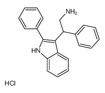 2-苯基-2-(2-苯基-1H-3-吲哚)乙胺盐酸盐结构式