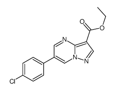 ethyl 6-(4-chlorophenyl)pyrazolo[1,5-a]pyrimidine-3-carboxylate Structure
