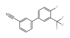 4-氟-3-(三氟甲基)-[1,1-联苯]-3-甲腈结构式