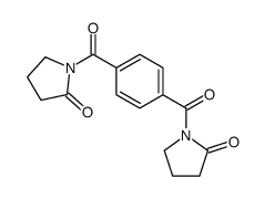 1-[4-(2-oxopyrrolidine-1-carbonyl)benzoyl]pyrrolidin-2-one Structure