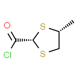1,3-Dithiolane-2-carbonyl chloride, 4-methyl-, cis- (9CI)结构式